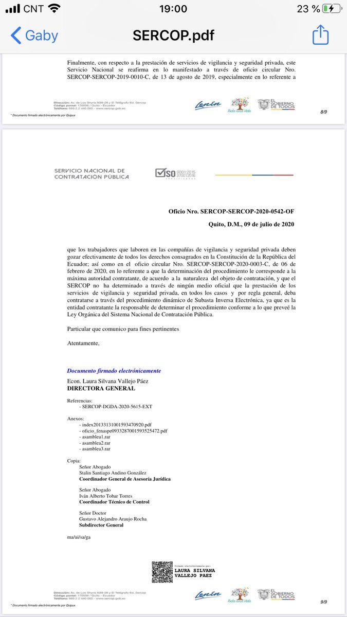 FENASPE1's tweet photo. 📌Nuestra denuncia ante @AsambleaEcuador @SERCOPec se “lava las manos”

✅Desde agosto 2019, ha enviado reportes de contratos d #SegPrivada a @MinGobiernoEc y @MinTrabajoEc. Sin embargo estas instituciones NADA.

✅La #SubastaInversa la determina la entidad contratante. https://t.co/LaqwAoyvai