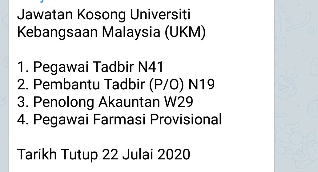 Kakak Resume On Twitter Job Vacancy At Ukm Closing Date 22 July 2020 Nak Template Baru Rm20 Je Free 14 Template Designs Service Complete Resume 14 Free Template Designs