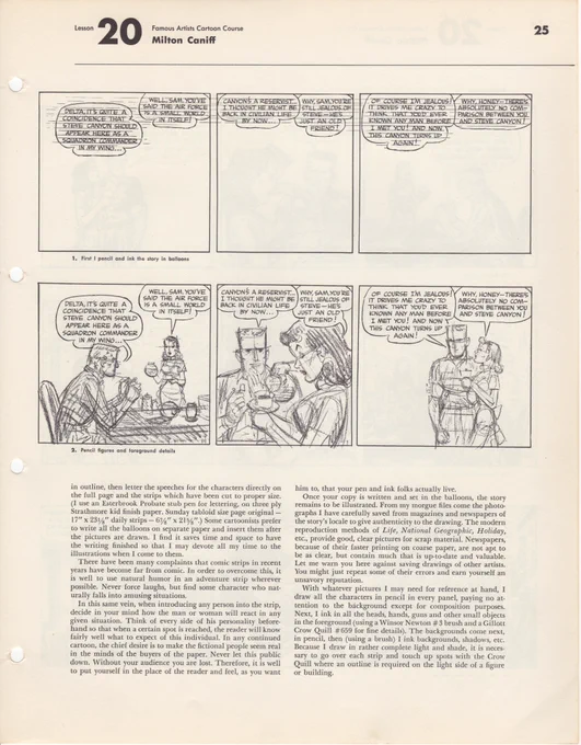 Milton Caniff's process 