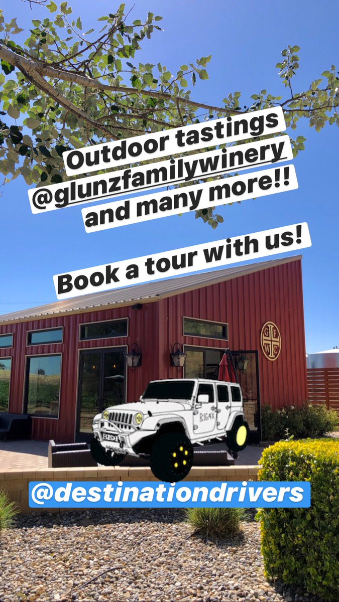 DestinationDRVR's tweet image. Wine Country is OPEN! Outdoor tastings available now! Book your Tour with us!