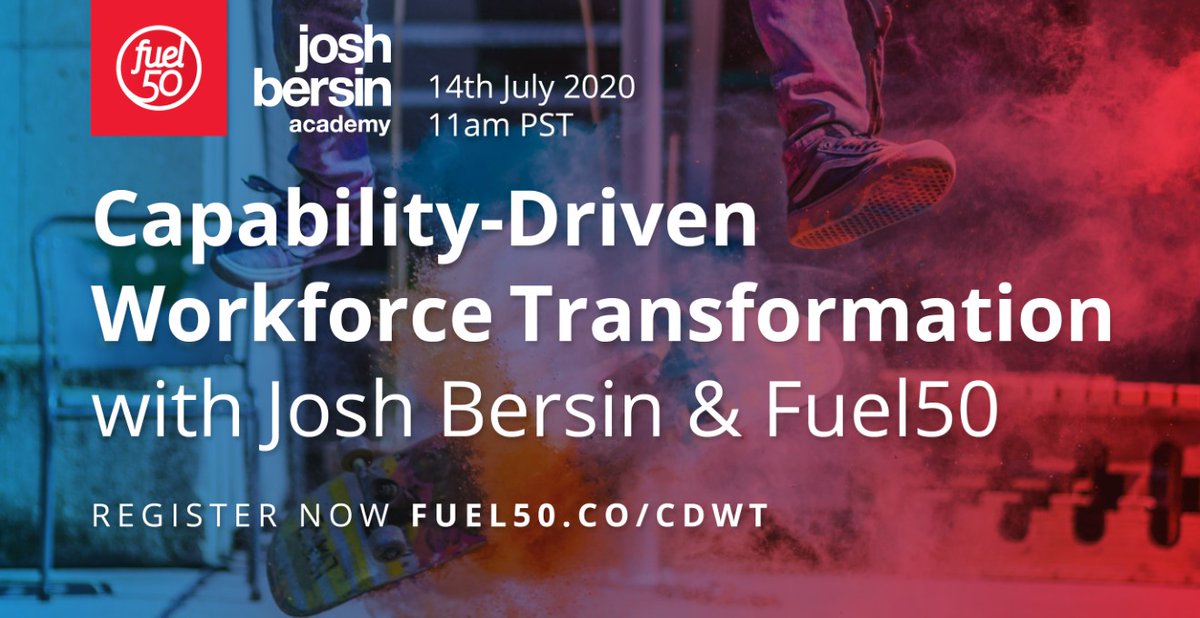 Can't wait for this one! Hands up who's joining me, #Fuel50 and #JoshBersin next week? #CapabilityTrends #WorkforceTransformation hrmfv.co/3a0j