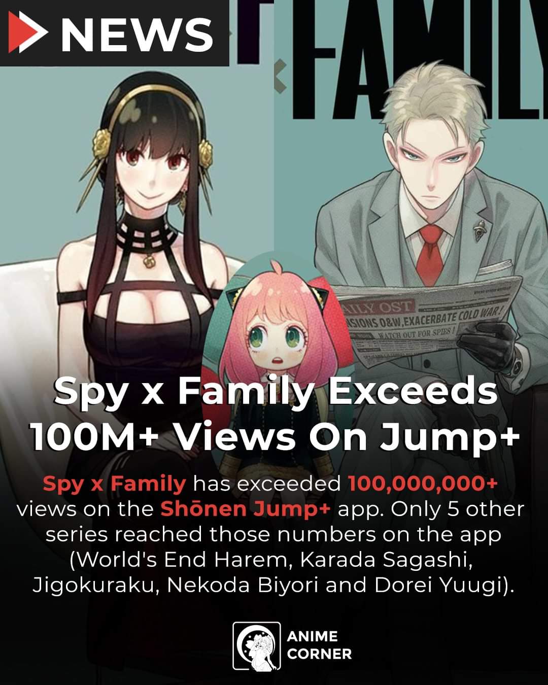 NEWS: It was close, but SPY x FAMILY - Anime Corner News