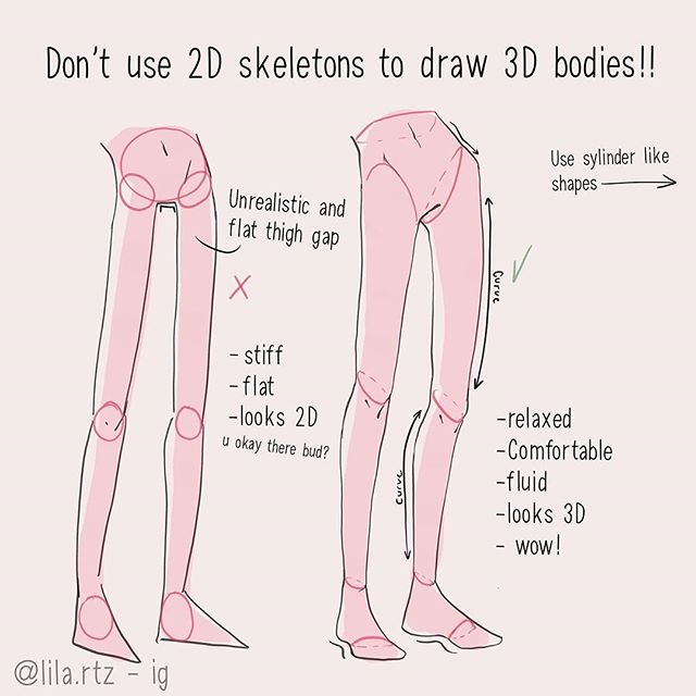 XPPEN's tweet photo. Art tips from lila.rtz(IG)
Lila guides to anatomy
🌟Don't use 2D skeletons to draw 3D bodies
🌟Use cylinders-like shapes

Hope you learned something new today.✍️
1/2

#XPPentutorial #ArtTutorialContest2020 #arttutorial #drawingtutorial #drawing #shadingtutorial #comics #arttips https://t.co/VeFiiCvab0