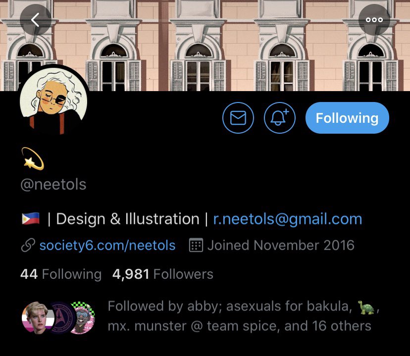  @neetols i followed for their spirk art! they use really beautiful colors and line art and their art has a very vintage feel to it!! i love their hozier art as well!