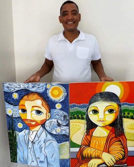 Essa são minhas versões de Van Gogh e Monalisa. Espero que gostem e compartilhem com outros!