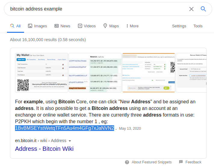 To get past this part we can pull a random bitcoin address to verify and make it to the next step.