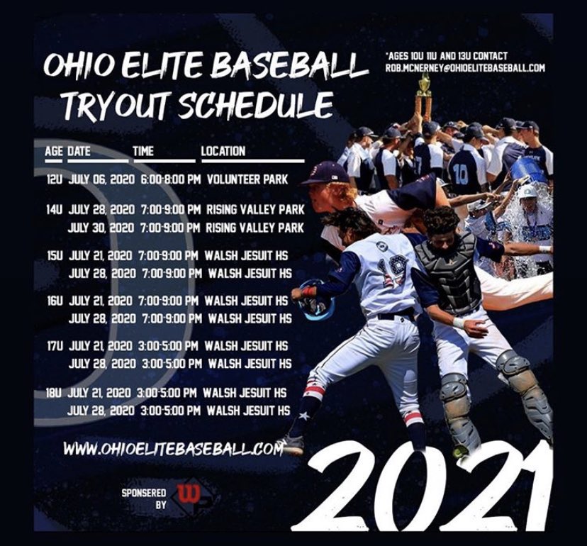 Please visit our website to learn more about OEB and our tryout information! We look forward to seeing all those that can make it out! #OEB ohioelitebaseball.com/page/show/7546…