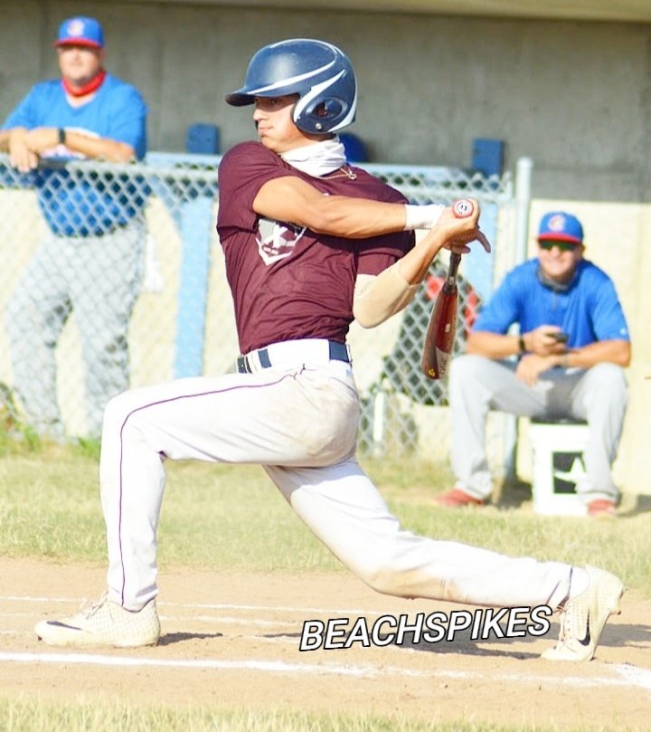 Upper Cape's Chris Perito @mmabuccaneers delivers 3rd inning knock v. Centerville Monday <a href="/_AXBL/">Area X Baseball League</a>- Fenton Field