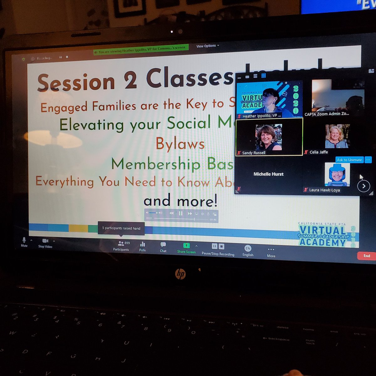 Enjoying the State Leadership Academy. <a href="/CaliforniaPTA/">CaliforniaPTA</a>