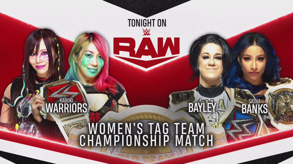 TakesBackToday's tweet photo. Whoโs ready to see new Tag Champs tonight?
I know Sasha and Bayley are not ready... ๐คก https://t.co/xYIAeu8rH1