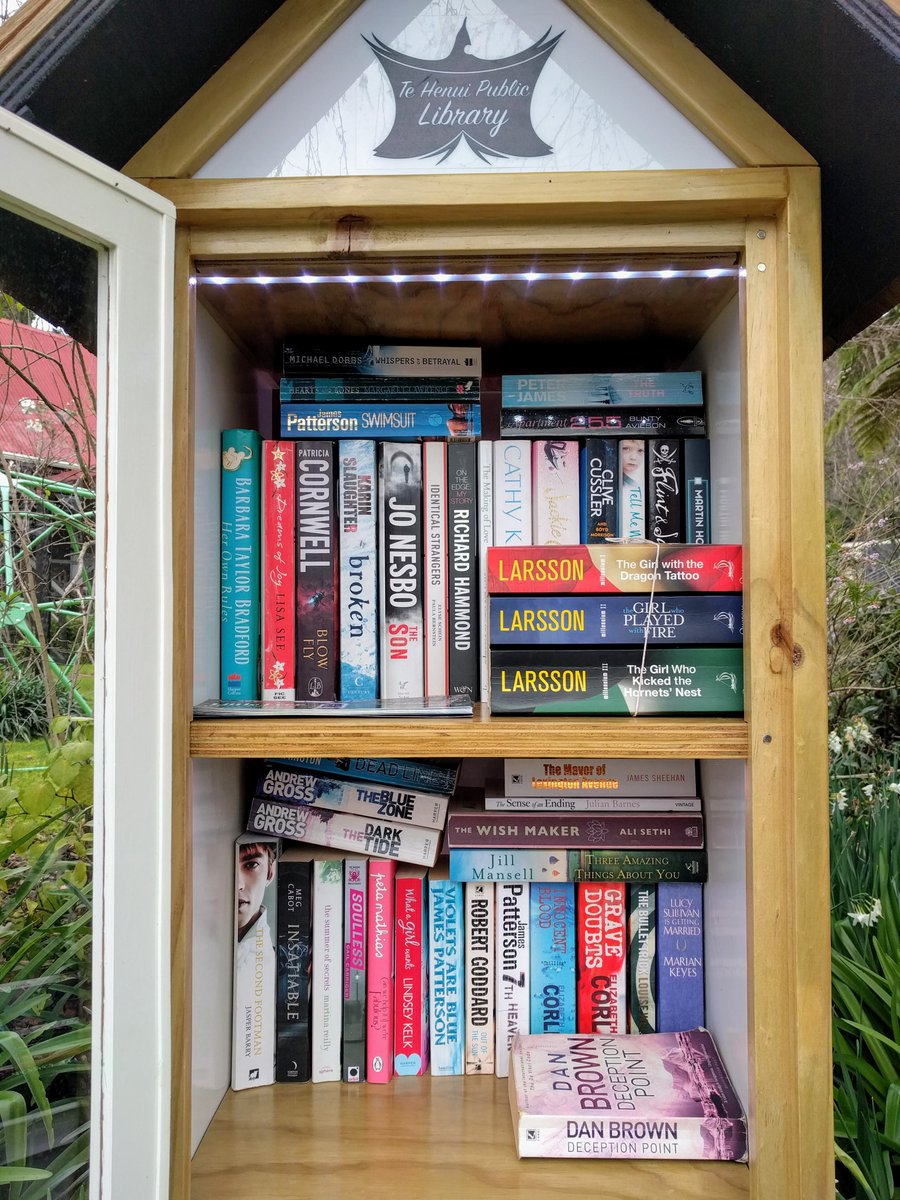 TeHenuiLibrary's tweet photo. #Shelfie! In addition to the main free library, this week's Pop-up Library features crime writers; Jonathan Kellerman, Val McDermid, Michael Connelly and Patricia Cornwell.

* View books online - https://t.co/Y6fyOk04WG
* Pop-up Library is out during fine weather &amp; daylight hours https://t.co/N2dtPisE3x