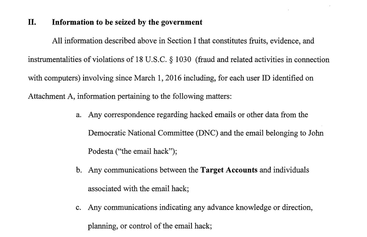 THERE ARE SO MANY MORE CRIMES AWAITING ROGER STONE. All he's facing is the one time he lied to Adam Schiff and then threatened Randy Credico's dog.But in 2017, they started an actual investigation. And it turned up REAL FELONIES on Roger.Here: 18 U.S. Code §1030.