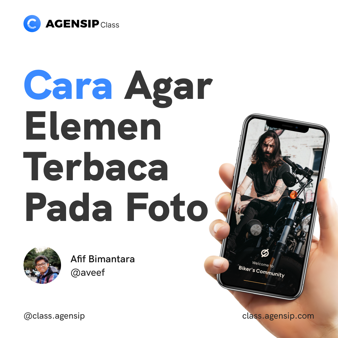classagensip's tweet image. Cara membuat elemen terbaca dalam foto. Oleh @aveef

---

Foto oleh @VSTLY 

#agensipclass #tutorialdesain #pointofinterest #unsplash
