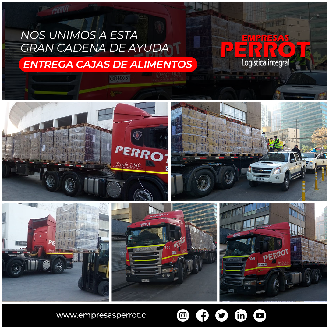 EmpresasPerrot's tweet photo. Gracias @Gobiernodechile por darnos la oportunidad de ser parte de esta gran cadena de ayuda que nuestro país necesita con urgencia. En Empresas Perrot estamos 100% comprometidos con esta causa  🚛 🚚 💪🏻

#operadorlogistico #logistica #santiagodechile #empresasperrot #perrot https://t.co/Av00Tle1F5