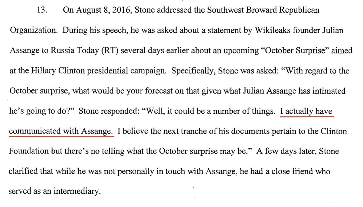 Roger's running around Florida, yapping about his conspiracy with Russian intel, Russian state media...it all ends up leading to ever more search warrants...