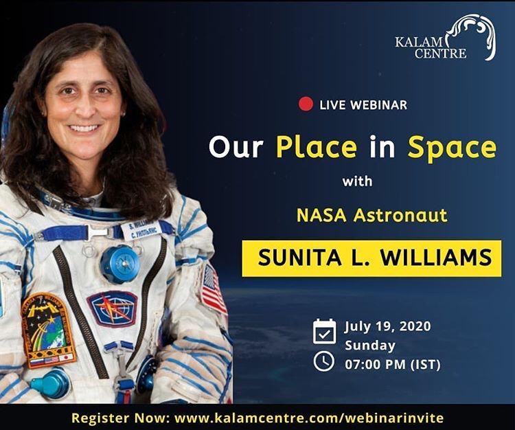 niteshpawar1996's tweet photo. "Don't get bogged down by the notion of limits. There aren't any." ~ Sunita Williams
To register, click https://t.co/2QFXZcsSr3
#BeAnAstronaut
#AskSunitaWilliams
#KalamLecture @Kalam_Central @KaranMChavda1 @srijanpalsingh https://t.co/Svm8dA3zeV