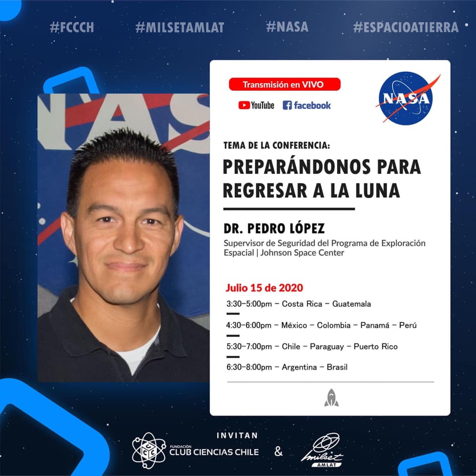MILSET_Global's tweet photo. Get on board, and be part of the crew! 🌎🚀
Don't miss the live streaming of the conferences "Science from Space" by #FCCCH #MilsetAmlat #NASA on July 15.
#EspacioATierra
MILSET AMLAT
Facebook: https://t.co/vAhpINIVrH
Youtube:https://t.co/AorWhCcO8Z https://t.co/jPvAFdOjDi