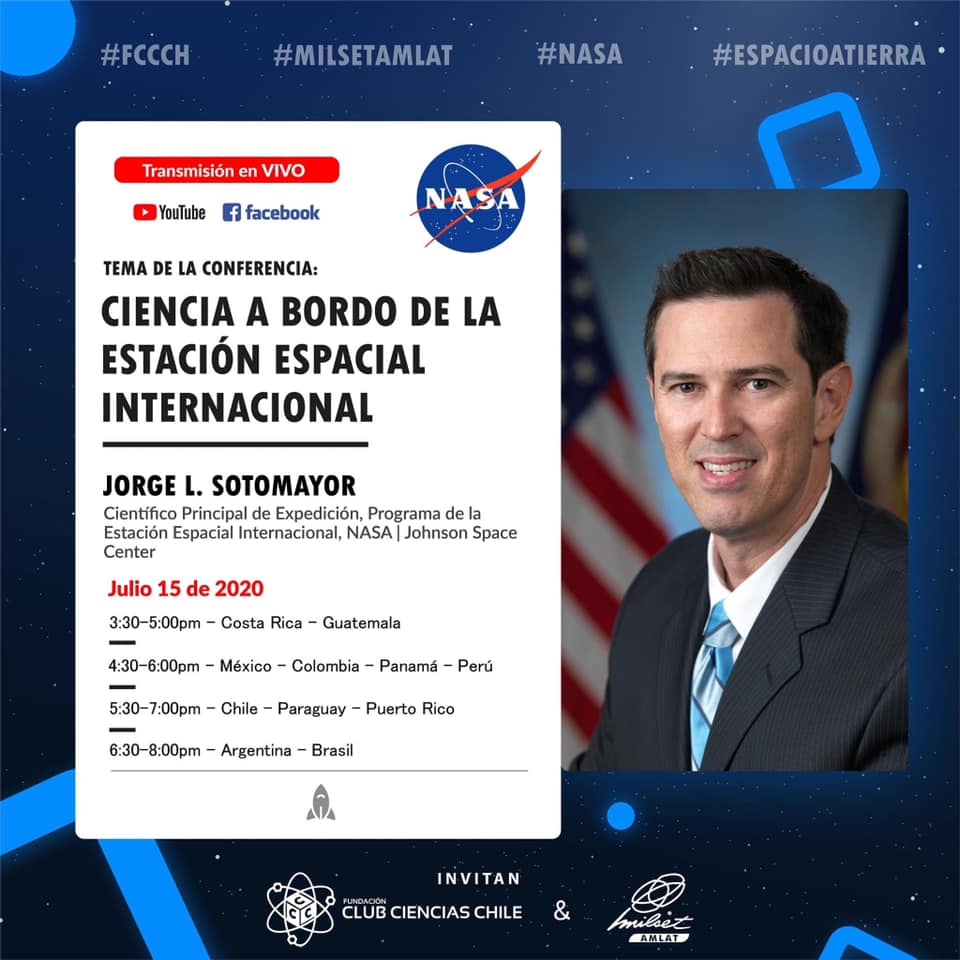 MILSET_Global's tweet photo. Get on board, and be part of the crew! 🌎🚀
Don't miss the live streaming of the conferences "Science from Space" by #FCCCH #MilsetAmlat #NASA on July 15.
#EspacioATierra
MILSET AMLAT
Facebook: https://t.co/vAhpINIVrH
Youtube:https://t.co/AorWhCcO8Z https://t.co/jPvAFdOjDi