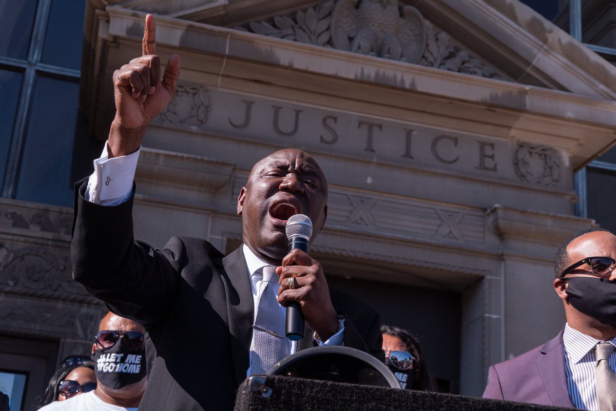AttorneyCrump's tweet photo. Black AND Brown lives matter!! Today we marched in Milwaukee to demand the release of body cam footage and 911 audio in death of Joel Acevedo. The MPD officer who placed Joel in a 10-min chokehold must be held accountable. We won’t rest until we get #JusticeForJoel!! https://t.co/Hv9lExFt2c