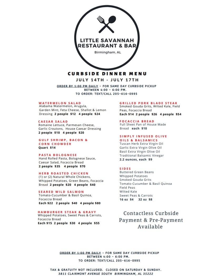 chefclifholt's tweet photo. With the alarming rate of COVID cases, we will continue to only offer curbside takeout. Place your order by 1pm daily for same day pickup. https://t.co/o3upmuyUXt