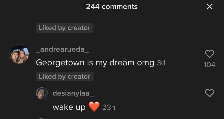 TlFFANYK's tweet photo. my new favorite tiktok interaction https://t.co/r7u8HgZA40