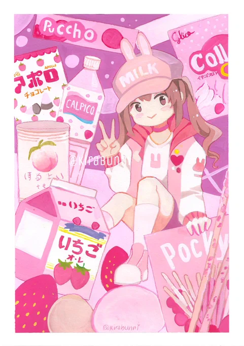 I only recently gave more love to my OCs but my Original content consists mainly of pink and bunnies :) 

(sorry i included a wip too because i was proud of it) #OriginalContentArtist #IAMSomebodyArtistClub #under10kgang 