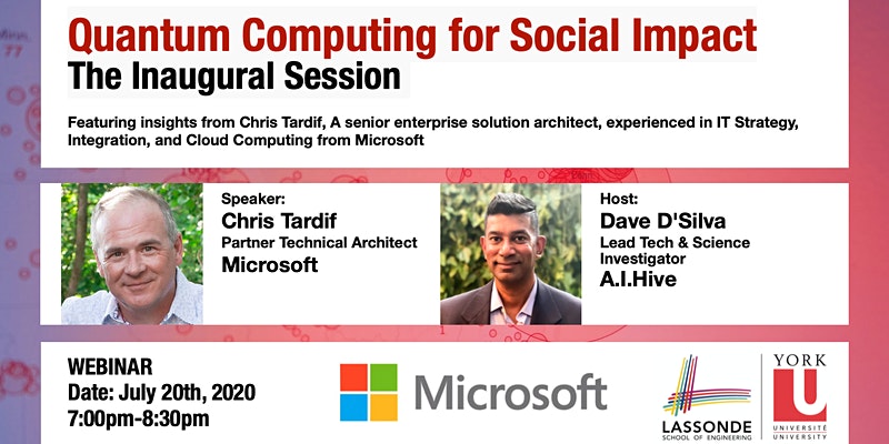Join us on a journey in a simple language to learn about Quantum Computing. In this session, we will learn how Microsoft is helping unjam traffic jam. Chris will demo “Hello World” written in Microsoft quantum computer language Q#.  RSVP: linktr.ee/BestLassonde