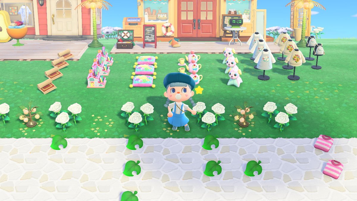 ileeny_acnh's tweet photo. Anyone need any mom items? ^^;; #acnh #cushion #plushie #knapsack #penstand #teacozy #apron #kitchenmat #sweater https://t.co/g8rIKM1YAn