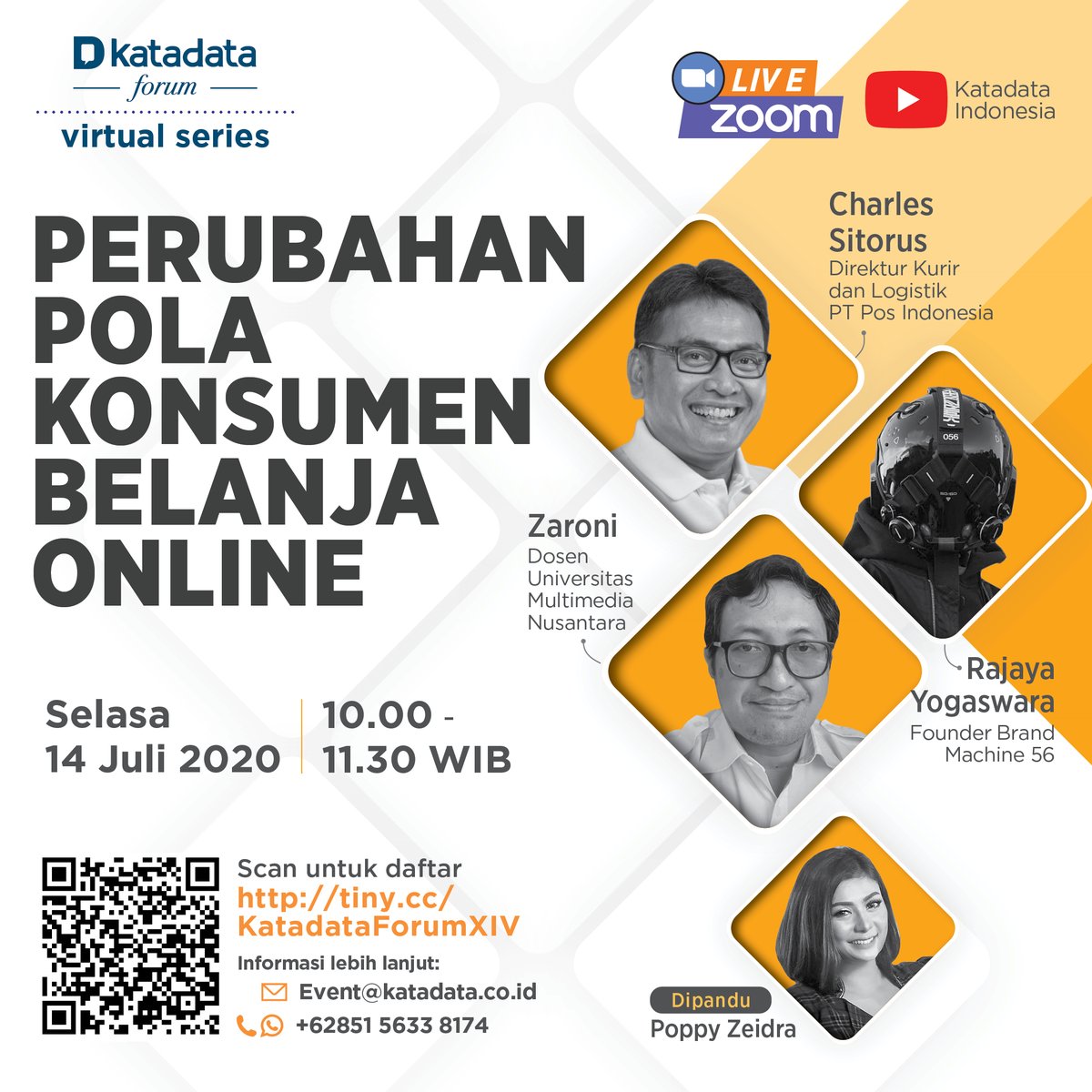 KATADATAcoid's tweet photo. LIVE NOW!!
Seperti apa tren bayar di tempat pada masa yang akan datang? Bagaimana perusahaan jasa layanan online mengantisipasi hal ini?
Simak Katadata Forum Virtual Series : "Perubahan Pola Konsumen Belanja Online"
https://t.co/FZsUBWm2EE
#webinarkatadata #katadataforum https://t.co/dJDh4iJLKK