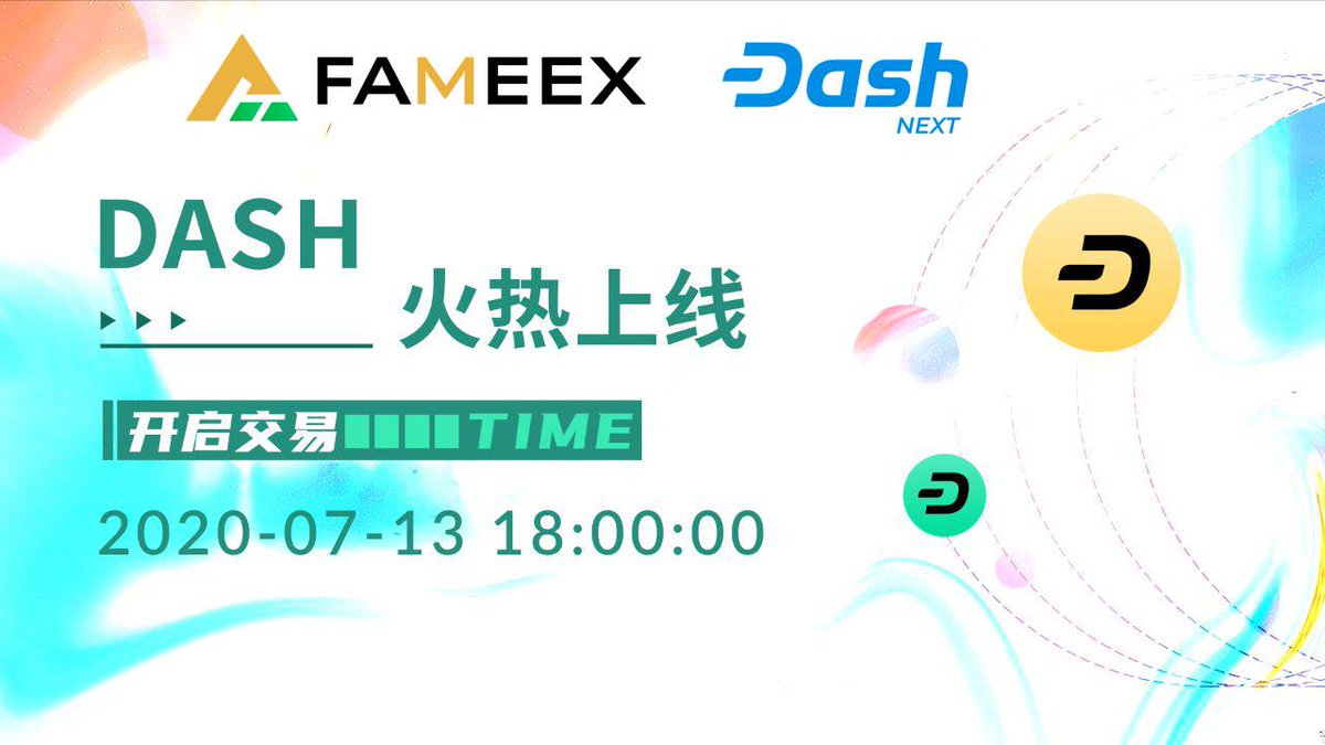 DashinThailand's tweet image. Great step for #Dash into the Chinese Market! #DashNext is partnering with the #Singaporean based low fee Investment &amp;amp; digital assets trading app #FAMEEX. The app offers #Chinese Investors to get into Dash through the following trading pairs DASH/USDT, DASH/BTC &amp;amp; DASH/ETH.