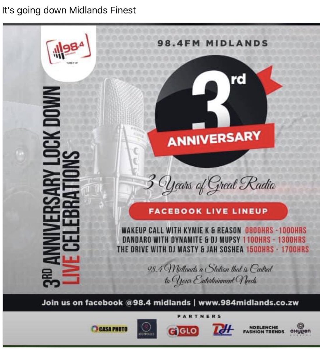 3rd Anniversary Thanks to all our Clients and Listeners