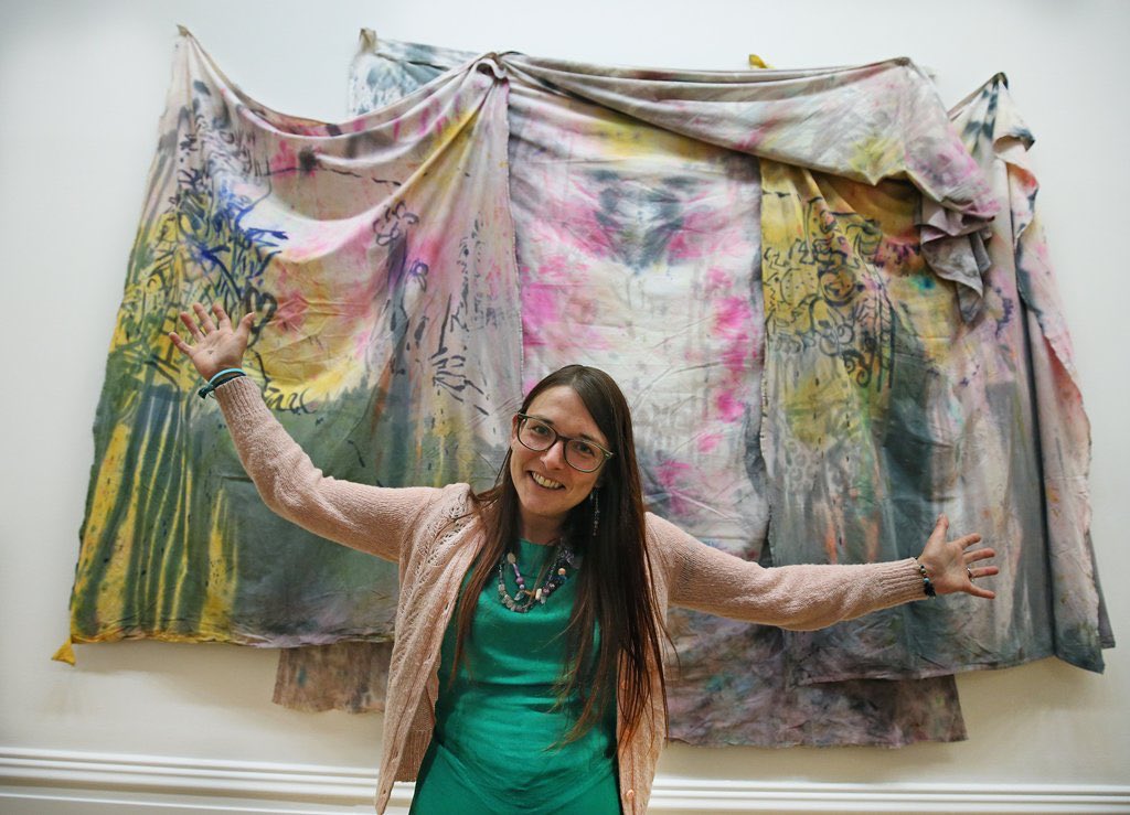 JMPaintingPrize's tweet photo. This time two years ago we opened #JMPP2018, won that year by #JacquiHallum. The other prizewinners were @shantipanchal, #BillyCrosby #TomHowse and #JosephORourke. Time flies! Onwards to #JMPP2021 (12 Feb - 27 June 2021) 😀 https://t.co/YkGua5CSRI