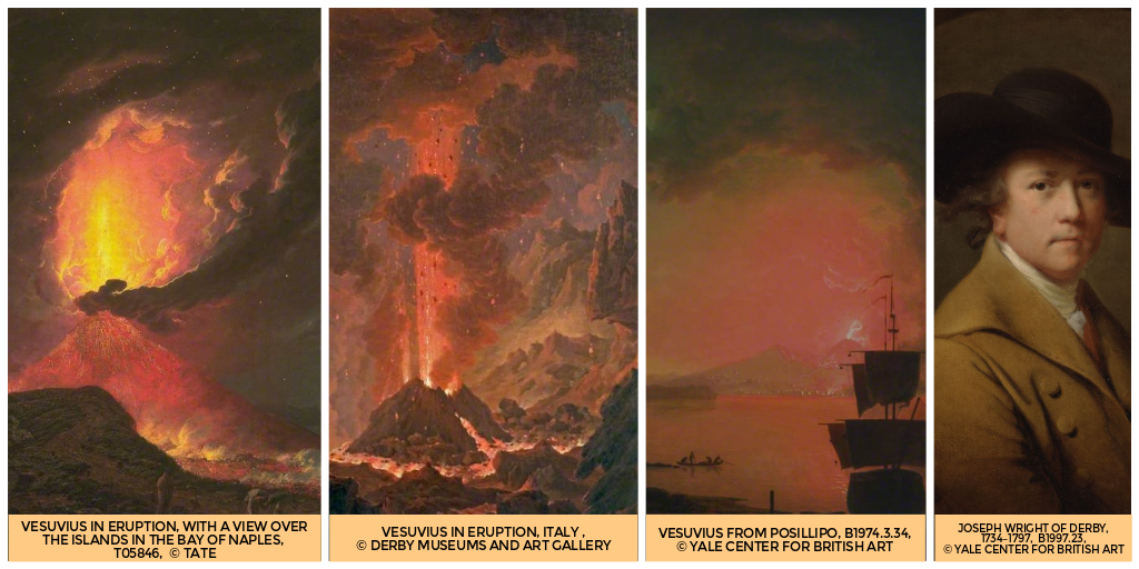 nat_collection's tweet photo. Joseph Wright of Derby, who traveled in Italy (1773-1775) stayed in Naples from early Oct-Nov 1774, too early to witness the eruption of Vesuvius in 1777. Yet he painted over 30 views of the exploding volcano: something had inspired him. #CreativityInACrisis #CollectionsUnited https://t.co/XaZofPomls