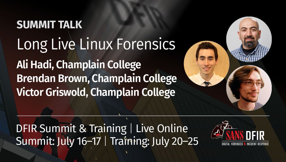 Don't forget the SANS #DFIRSummit 2020 this year is free. Come join me, @br_endian and @vicgriswold as we cover more Linux Forensics on Thursday July 16th! #DFIR