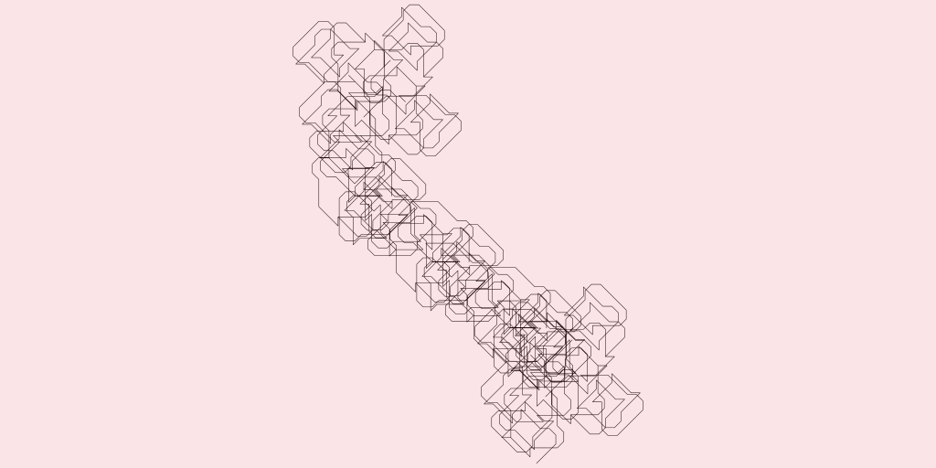 LSystemBot's tweet photo. {"start":"ACAH","rules":{"F":"CH+F","A":"+-[--]","C":"-CFFF","H":"AC+"},"a":45,"iter":7} https://t.co/h82drBfesi