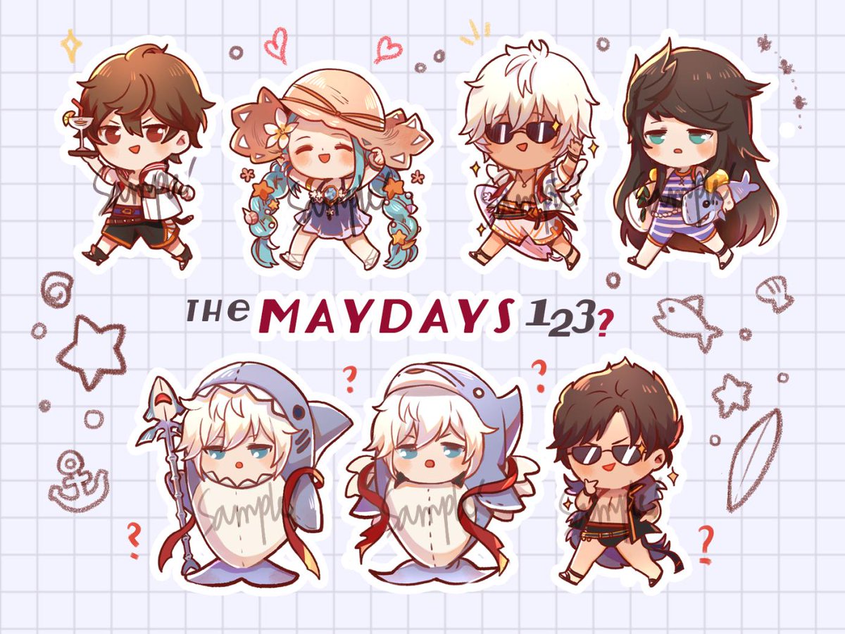 Also one of the charm set I really enjoyed making hahahsgkdgs