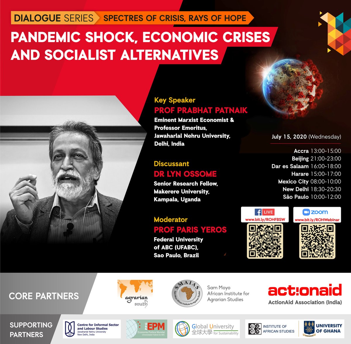 ActionAidIndia's tweet photo. The #COVID pandemic has struck at a world economy in deep crisis. Join us TOMORROW at 6:30 PM (IST) as we reflect on the evolving challenges &amp; prospects of socialist alternatives.Register now: https://t.co/qfkUe9q6nG
It'll also be livestreamed on Facebook: https://t.co/kQGWMaZphJ https://t.co/PpBjKHf0hs