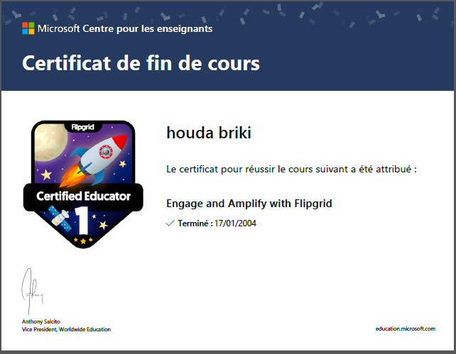 brikihouda4's tweet photo. #flipgrid #Edmodo #kahoot #Microsoftinclusiveclassroom #Weakelet #T4T #Tunisia https://t.co/YxeTJeyUue