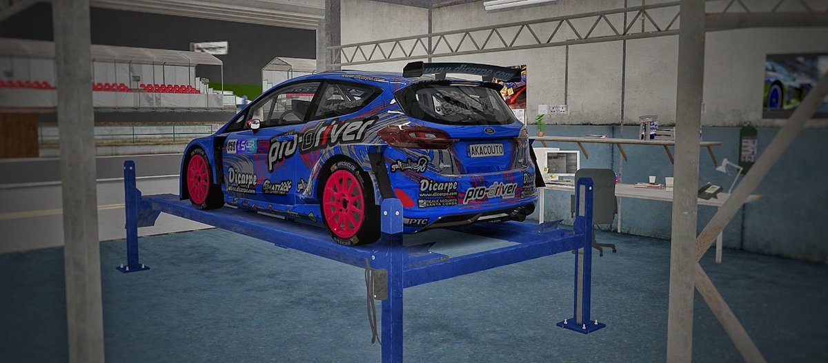 Qué importante es para el Simracing que las grandes empresas apuesten por estes eventos para darse visibilidad.

Dicarpe, líder nacional en transporte refrigerado, patrocina los R5 con los que saldrá al rally Islas Canarias.

Os dejo unas fotillos de mi Ford Fiesta R5 MKII

😃🤙🏼