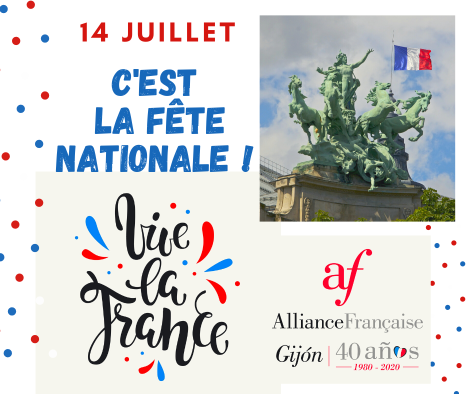 AFGijon's tweet photo. #BonneFêteNationale  #France  #14juillet2020 #Gijón #40años #francofonia https://t.co/t1kzNIh22I
