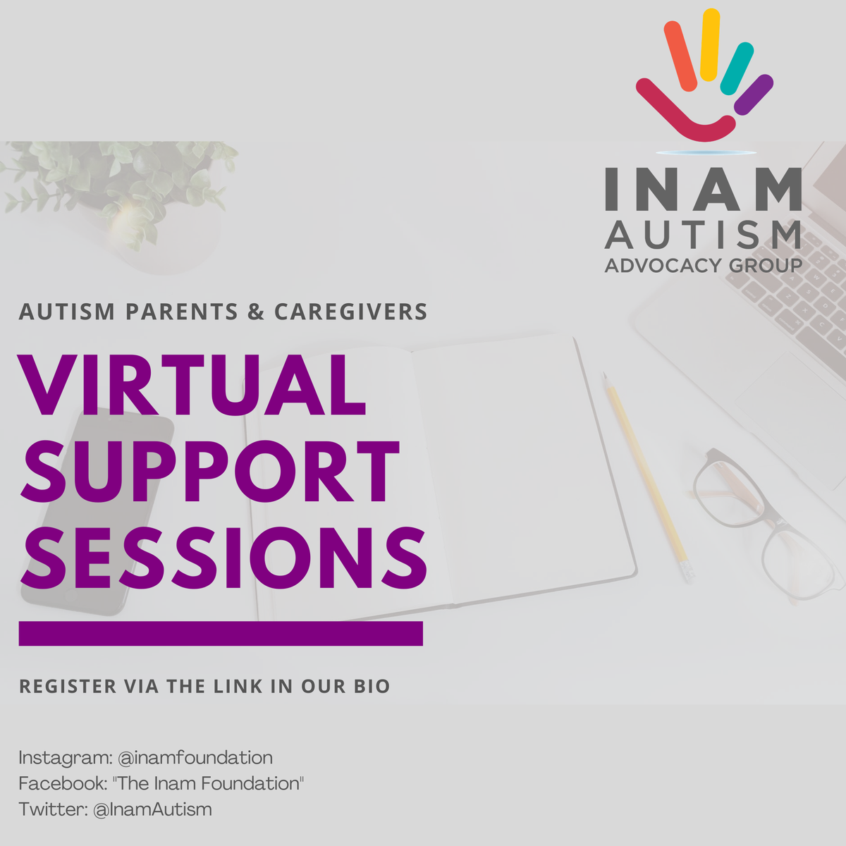 InamAutism's tweet photo. Click the link in our bio to register for our free and confidential virtual support group for parents and caregivers of people living with autism and related disorders
#VirtualSupportSessions
#AutismAdvocacy
#AutismAwareness
#InamAutismAdvocacyGroup
#AutismSouthAfrica https://t.co/PKsaIPVBz4