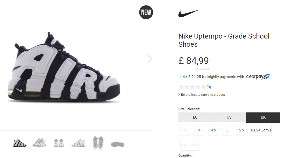 nike uptempo 25