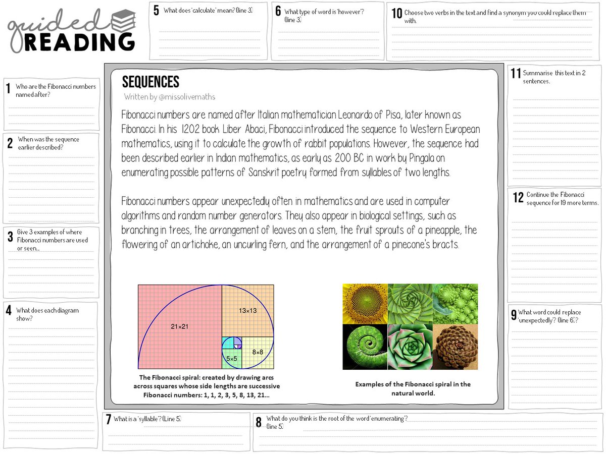 whisto_maths's tweet photo. After seeing the guiding reading template from @MrHand__ and a twitter plea for inspo @missolivemaths sent me her link for maths related reading - https://t.co/uYVJbK0y5d 
Mixing the two together makes this - now to source my own writing to make some more! :) Thanks twitterati https://t.co/XvMGkNX4jv