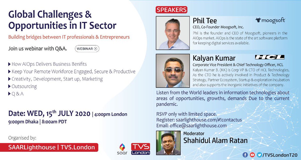 LighthouseSaar's tweet photo. We are looking forward to our first exciting webinar with @PhilTeeNet @kklive @cricketratan @TVSLondonT20 https://t.co/fcBdfjQn4p