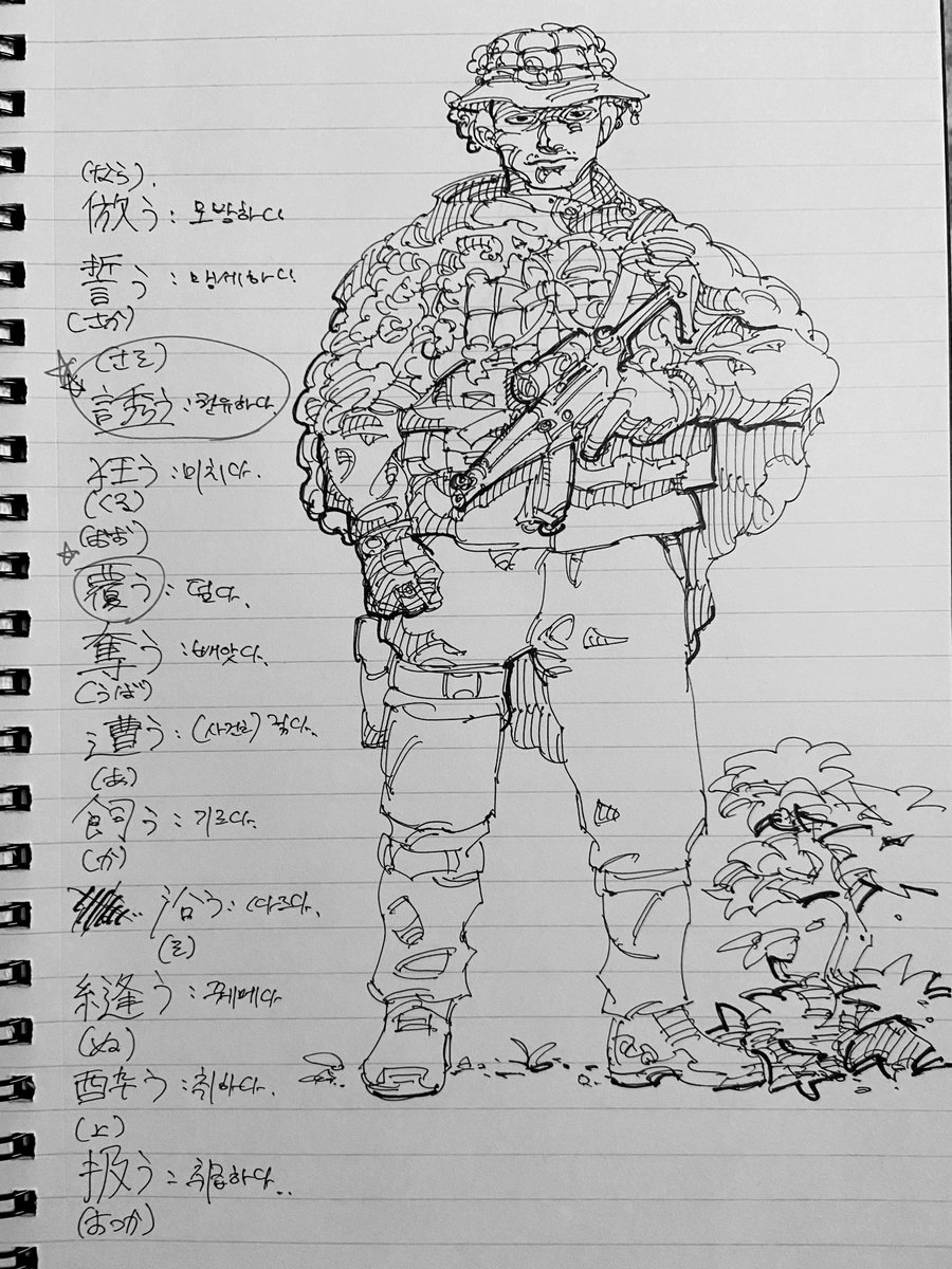 7.14 ミリタリー落書き 