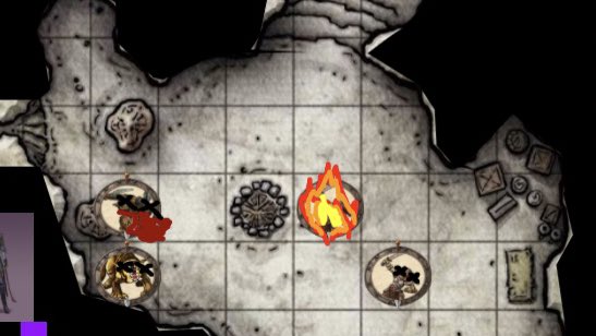 the next room had goblinsI lightning'd one in the face and it fell forward onto the fireour halfling tank made mincemeat out of the bugbear and there was a lot of blood ;P