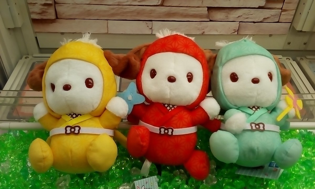 ゲームパニック京都 景品入荷情報 ポチャッコ ｏｈ ｎｉｎｊａぬいぐるみ ポチャッコ 全３種 サンリオ プライズ 河原町 クレーンゲーム Ufoキャッチャー ゲーパニ
