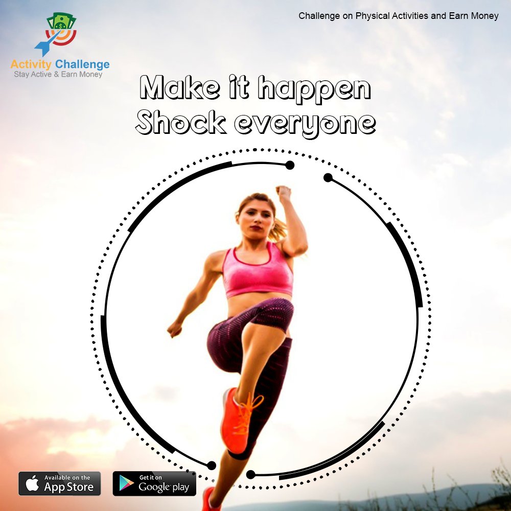 activ_challenge's tweet photo. Shock your friends by completing the challenges they give you, and earn money too with the new Activity Challenge app. Download today!

Visit "https://t.co/UDfrIo460h" For more details about the App

#ActivityChallenge #FitnessApp #HealthandFitnessApp #Workout #Healthapp https://t.co/9km2hg5Kuv