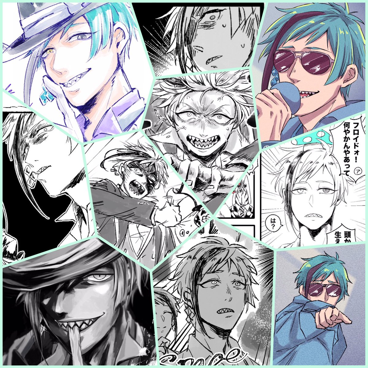 #繋がらなくていいから俺の描くオクタヴィネル寮を見てくれ
様子がおかしいのが大半な??? 