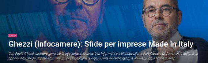 PIDBari's tweet image. infocamere : &quot;Credo che parlare di #impresa oggi sia importante e dobbiamo capire come arrivare di nuovo alle imprese Perché l’impresa è un cittadino, un padre di famiglia, una persona” ghezzi_61 su Inno3news
👉 inno3.it/2020/07/01/ghe…
#DigitalTransforma…